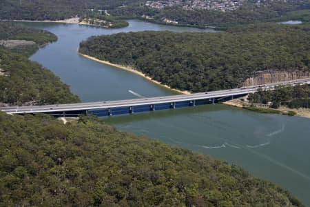 Aerial Image of GEORGES RIVER, ALFORDS POINT BRIDGE
