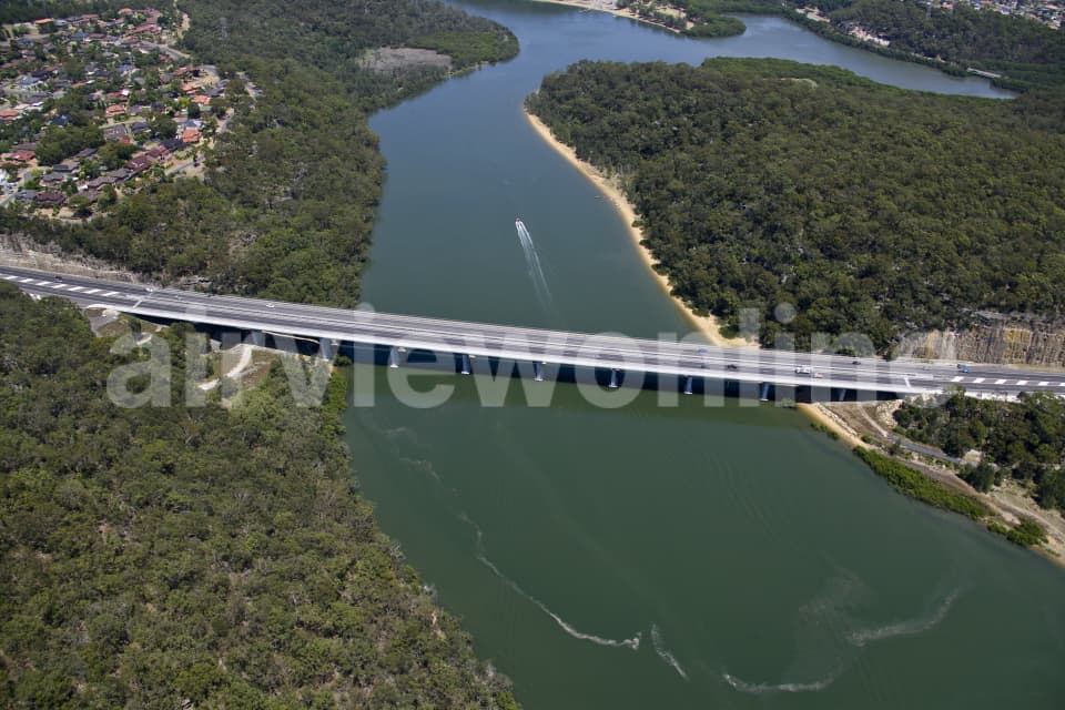 Aerial Image of Alfords Point Bridge