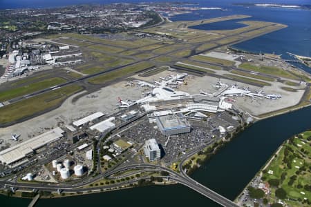 Aerial Image of SYDNEY INTERNATIONAL AIRPORT