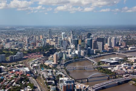 Aerial Image of BRISBANE CITY BRIDGES