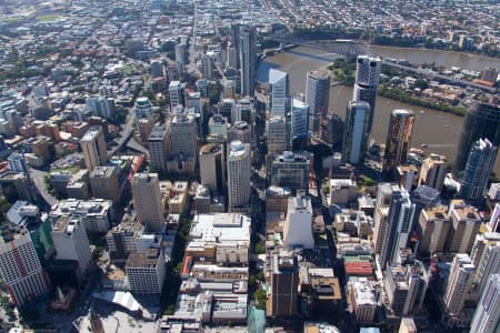 Aerial Image of BRISBANE CBD CLOSE UP