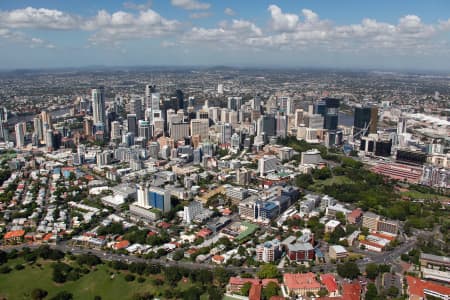 Aerial Image of SPRING HILL TO BRISBANE CBD