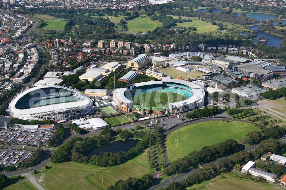 Aerial Image of Moore Park Sports Arenas