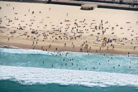 Aerial Image of BONDI BEACHGOERS