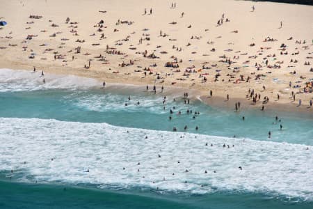 Aerial Image of BONDI BEACH BATHERS