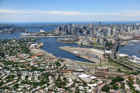 Aerial Image of ROZELLE TO SYDNEY CBD