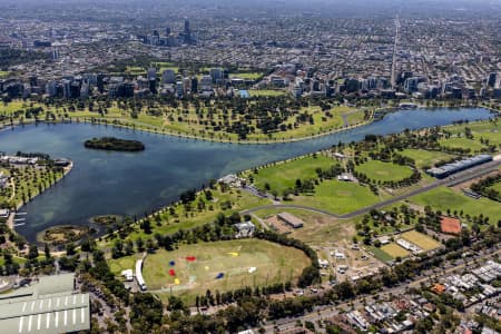 Aerial Image of ALBERT PARK