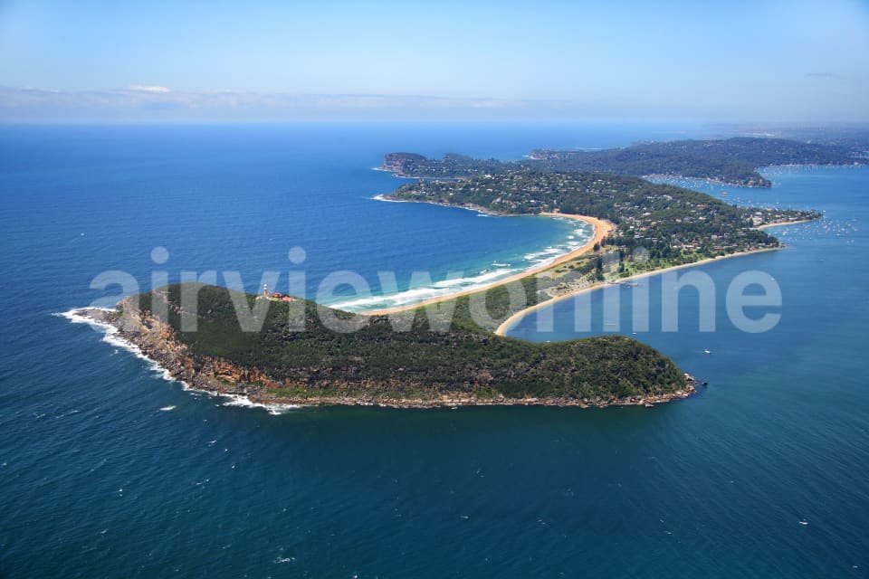 Aerial Image of Barrenjoey Head and Palm Beach