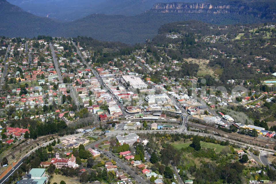 Aerial Image of Katoomba Looking South