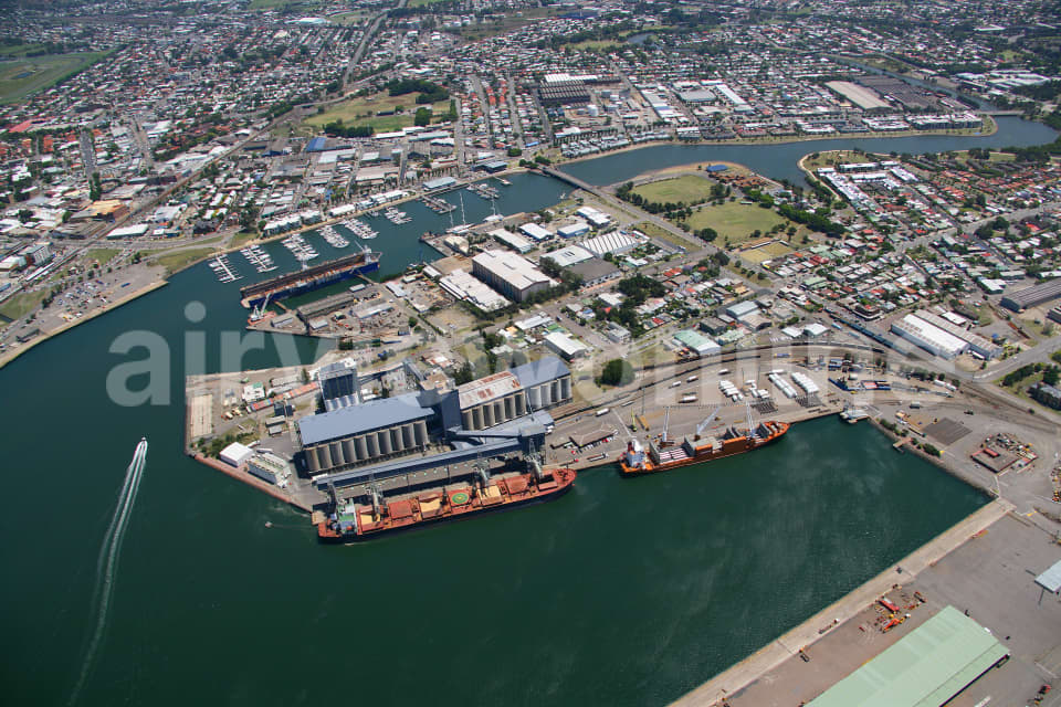 Aerial Image of Carrington shipping dock