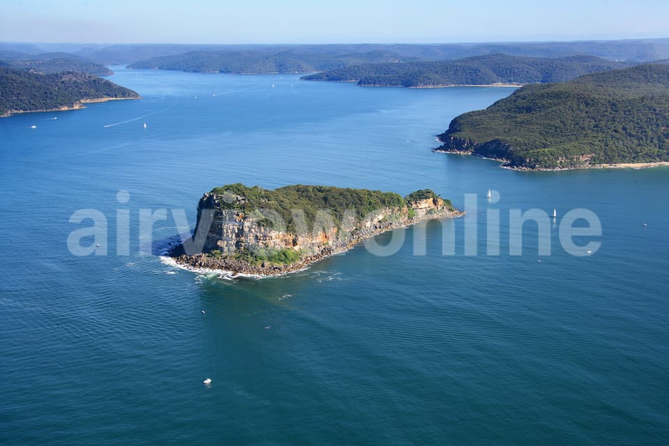 Aerial Image of Lion Island Nature Reserve, NSW