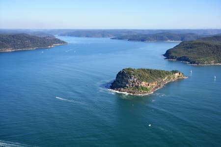 Aerial Image of LION ISLAND, BROKEN BAY NSW