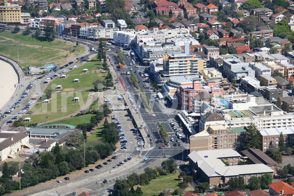 Aerial Image of Campbell Parade, Bondi Beach