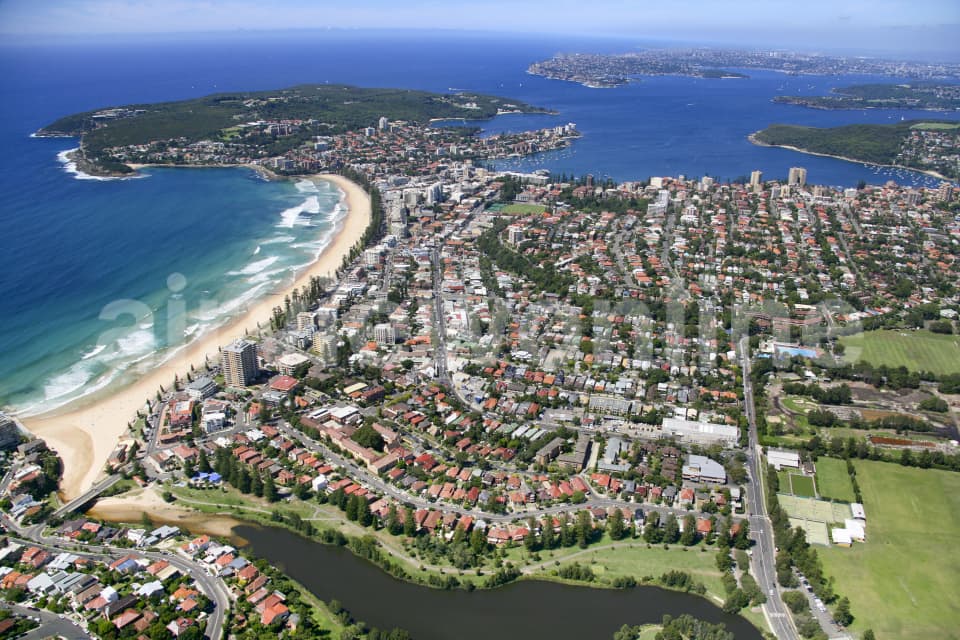 Aerial Image of Manly From Queenscliff