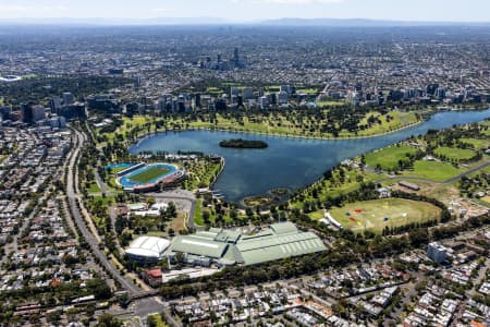 Aerial Image of ALBERT PARK