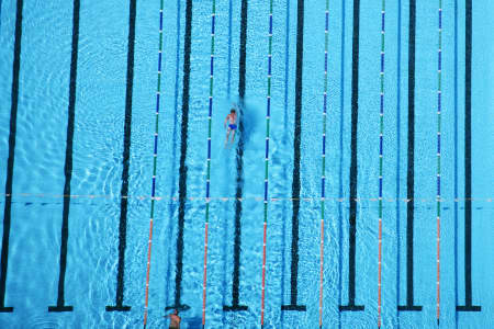Aerial Image of SWIMMING LAPS - LIFESTYLE