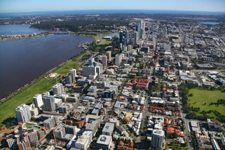 Aerial Image of PERTH CITY FROM THE EAST