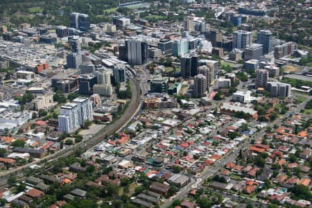 Aerial Image of HARRIS PARK AND PARRAMATTA