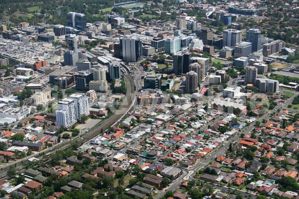 Aerial Image of Harris Park and Parramatta