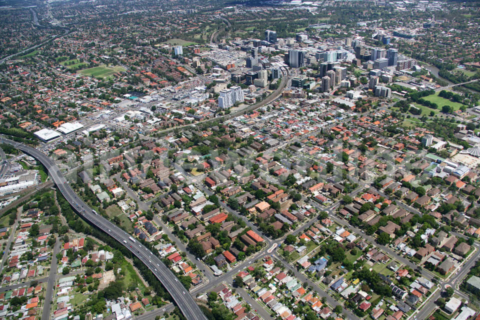 Aerial Image of Harris Park to Parramatta CBD
