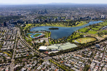 Aerial Image of ALBERT PARK