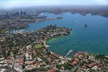 Aerial Image of DOUBLE BAY AND SYDNEY HARBOUR