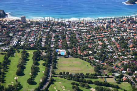 Aerial Image of MANLY GOLF COURSE TO THE BEACH