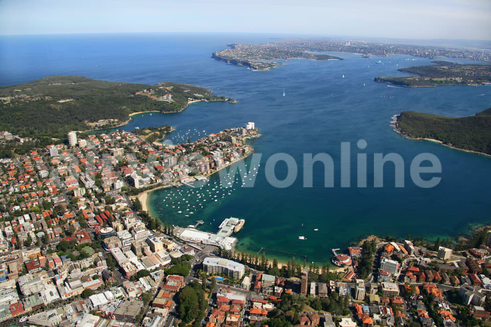 Aerial Image of Manly Cove and Sydney Heads