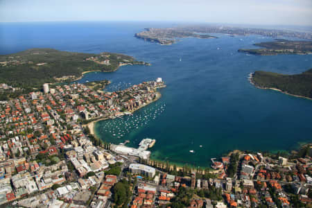 Aerial Image of MANLY COVE AND SYDNEY HEADS