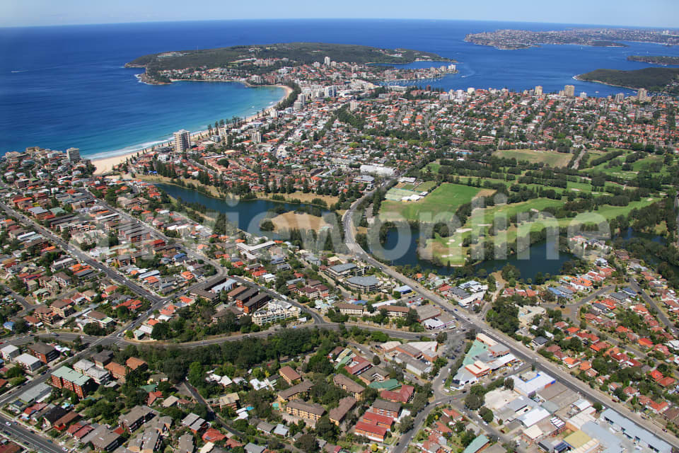 Aerial Image of North Manly and Manly Lagoon