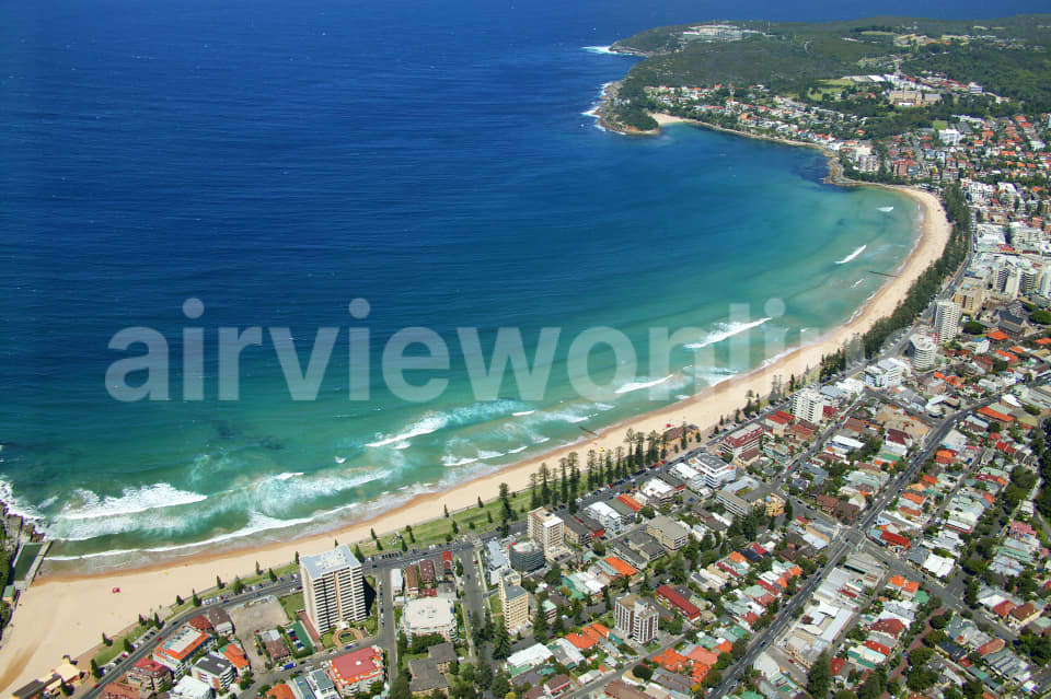Aerial Image of Manly Beach and Shelly Beach