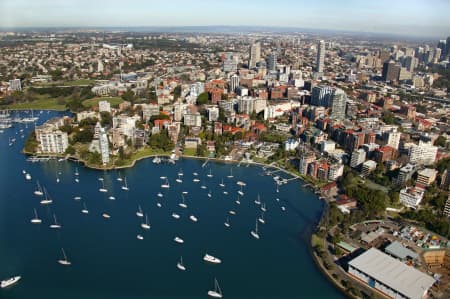 Aerial Image of ELIZABETH BAY AND POTTS POINT