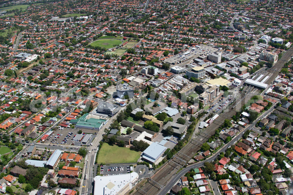 Aerial Image of Ashfield Town Centre NSW