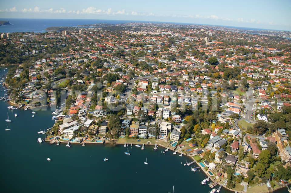 Aerial Image of Cremorne to Sydney Heads