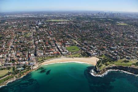Aerial Image of COOGEE BEACH TO SYDNEY CITY