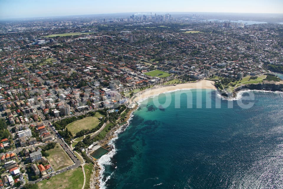 Aerial Image of Coogee Beach to Sydney