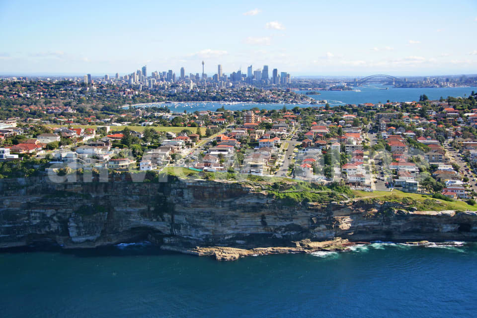 Aerial Image of Dover Heights to city