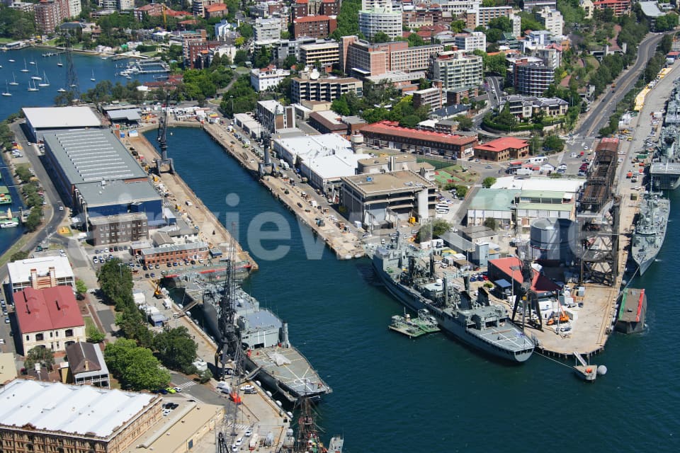 Aerial Image of Garden Island Dry Dock, Sydney