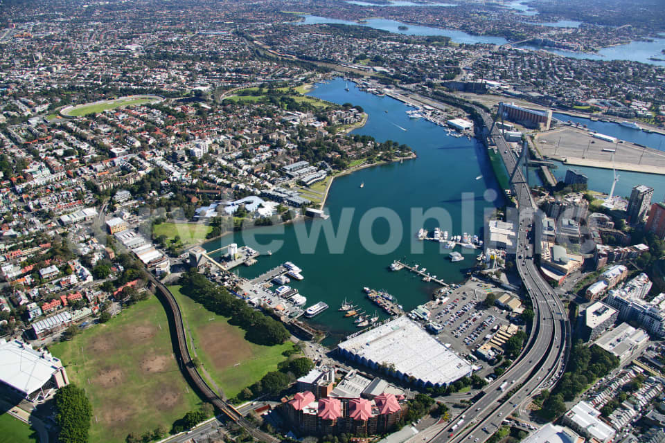 Aerial Image of Blackwattle Bay and Glebe, Sydney NSW