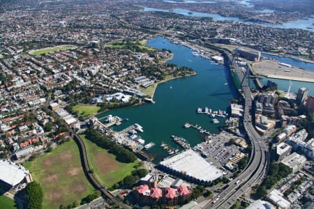 Aerial Image of BLACKWATTLE BAY AND GLEBE, SYDNEY NSW