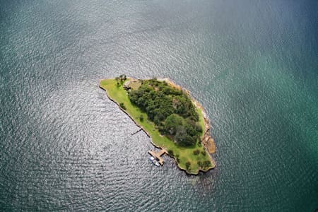 Aerial Image of CLARKE ISLAND, SYDNEY HARBOUR