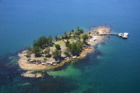Aerial Image of SHARK ISLAND, SYDNEY HARBOUR