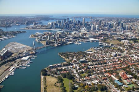 Aerial Image of GLEBE TO SYDNEY