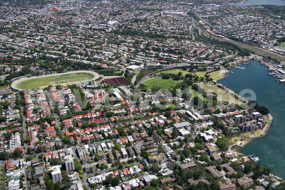 Aerial Image of Glebe and Harold Park to Annandale