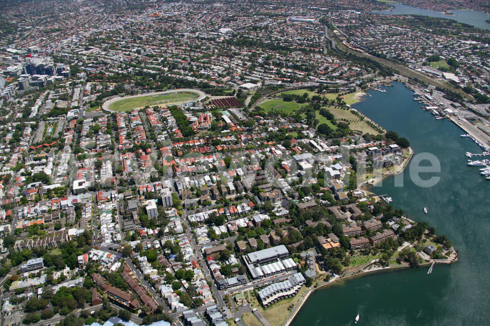Aerial Image of Glebe and Rozelle Bay