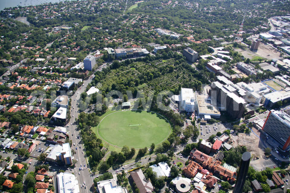 Aerial Image of Gore Hill OVal, St Leonnards