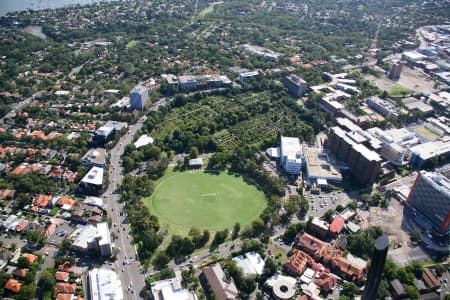 Aerial Image of GORE HILL OVAL, ST LEONNARDS