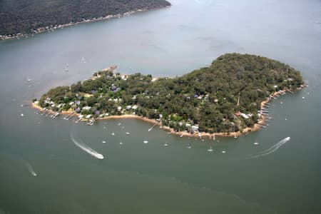 Aerial Image of DANGAR ISLAND, HAWKESBURY RIVER NSW