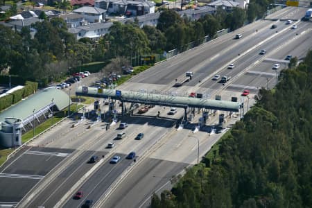 Aerial Image of TOLL GATES ON THE M5 MOTORWAY, SYDNEY