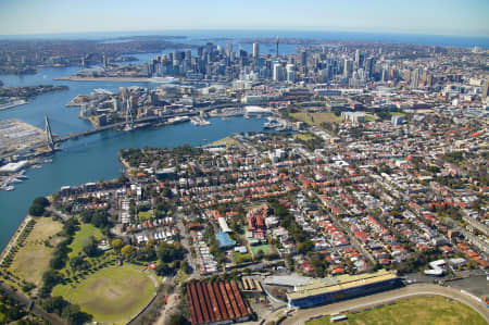 Aerial Image of GLEBE TO SYDNEY CBD